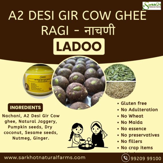 Nachani Desi Gir Cow ghee ladoo