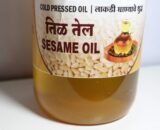 Wood pressed White Sesame Oil Natural