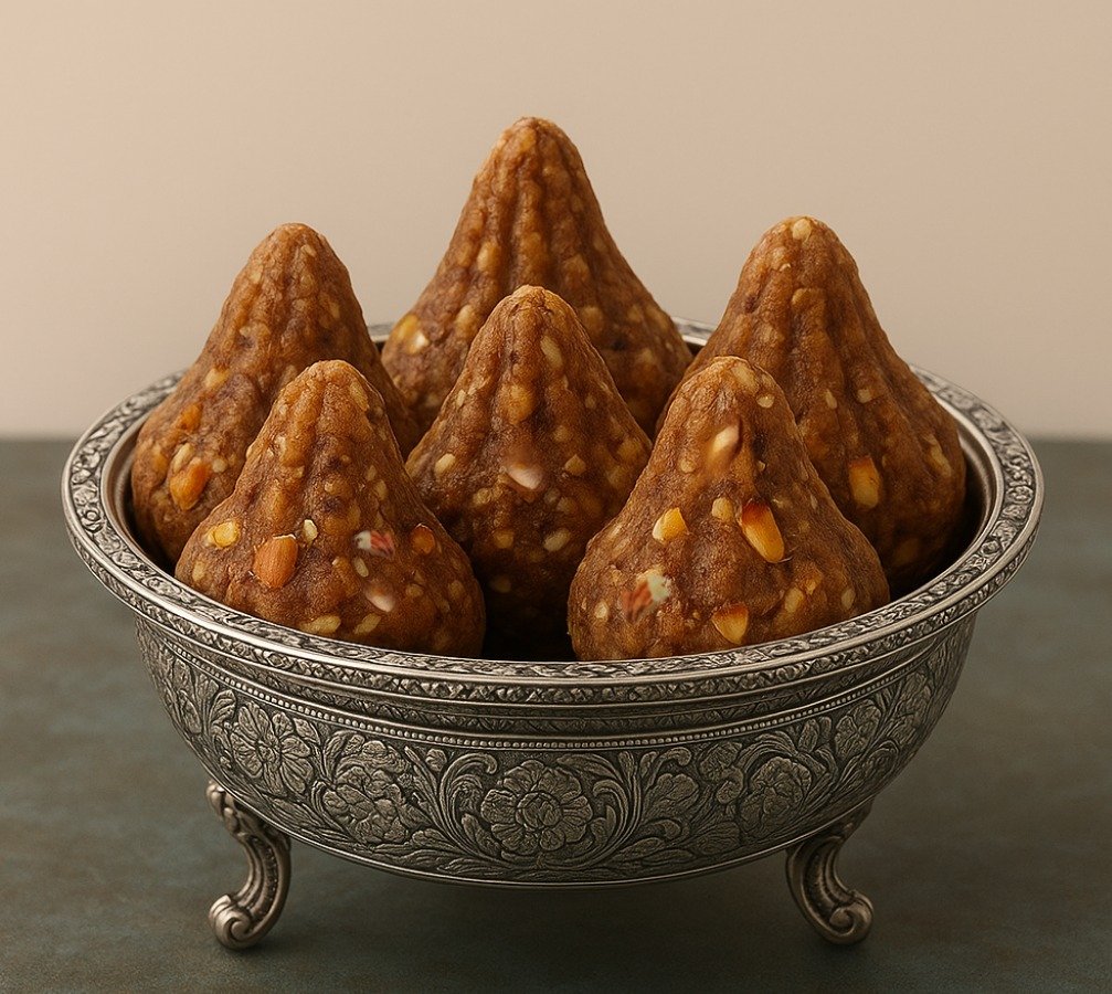 Dry Fruit Modak, Chemical free dry fruit modak, Gluten free modak